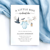 Cute Halloween Baby Shower Witch Invitation