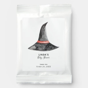 Cute Halloween Baby Shower Witch's Hat Spooky Hot Chocolate Drink Mix
