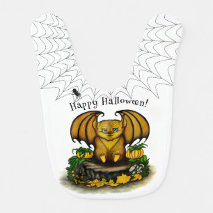  Cute Halloween Bat Baby Bib