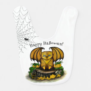  Cute Halloween Bat Baby Bib