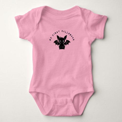 Cute Halloween Bat Baby Bodysuit