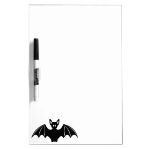 Cute halloween bat cartoon dry erase board