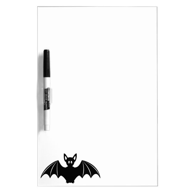 Cute halloween bat cartoon dry erase board (Front)