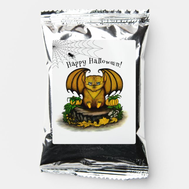  Cute Halloween Bat Coffee Drink Mix (Front)