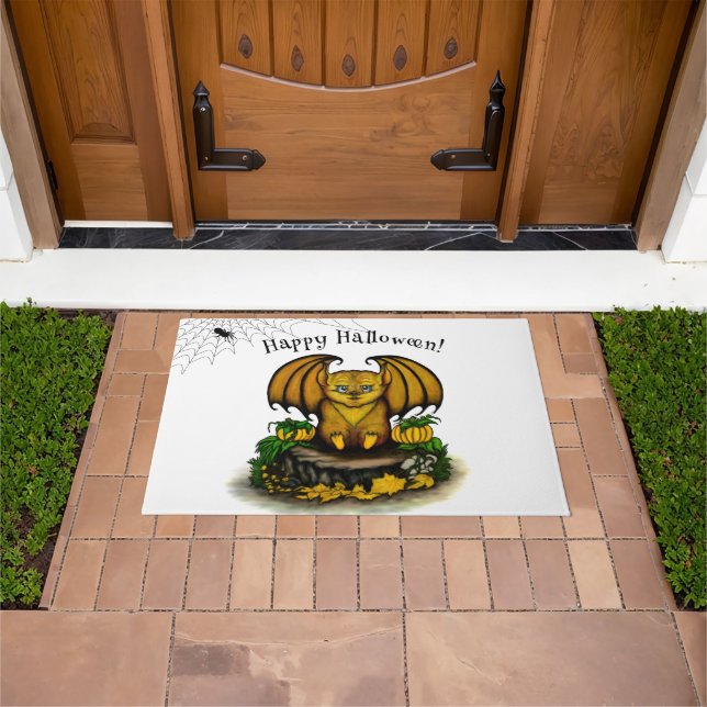  Cute Halloween Bat Doormat (Outdoor)