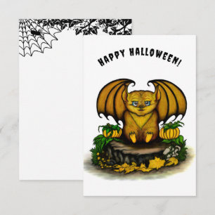 Cute Halloween Bat Enclosure Card