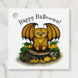  Cute Halloween Bat Favor Tags