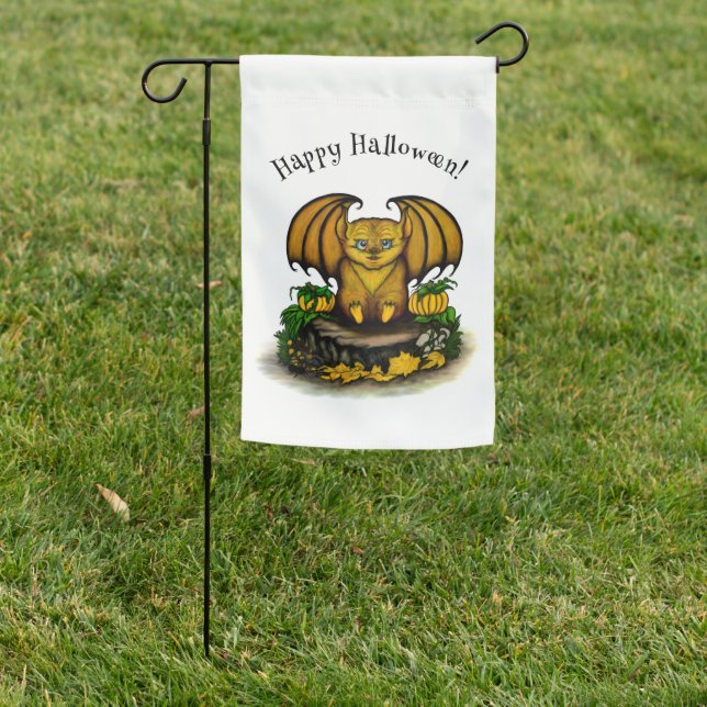 Cute Halloween Bat Garden Flag (In SItu)
