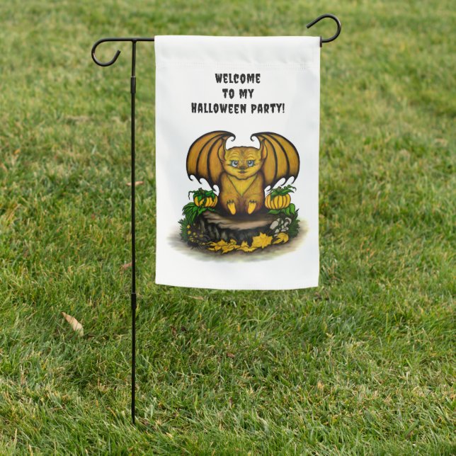  Cute Halloween Bat Garden Flag (In SItu)