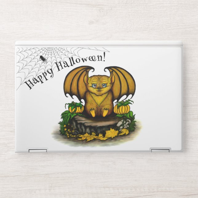 Cute Halloween Bat HP Laptop Skin (Front)