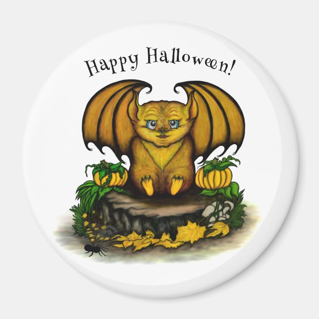  Cute Halloween Bat Magnet (Front)