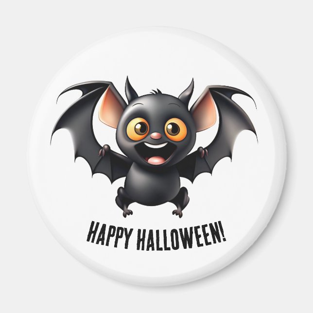 Cute Halloween Bat Magnet (Front)