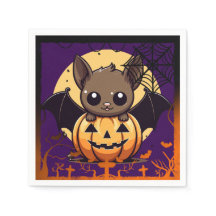 Cute Halloween bat Napkin