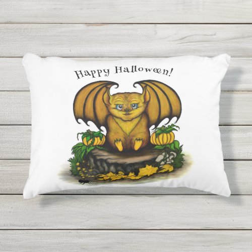  Cute Halloween Bat Outdoor Pillow