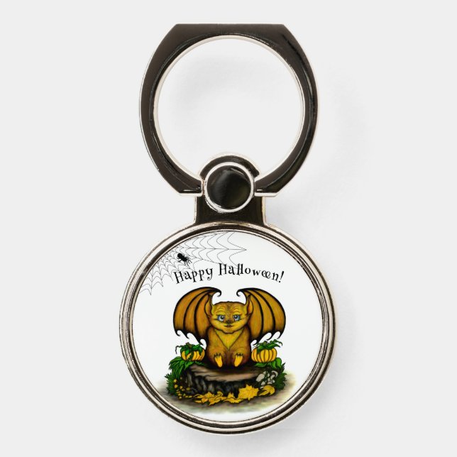  Cute Halloween Bat Phone Ring Stand (Front)