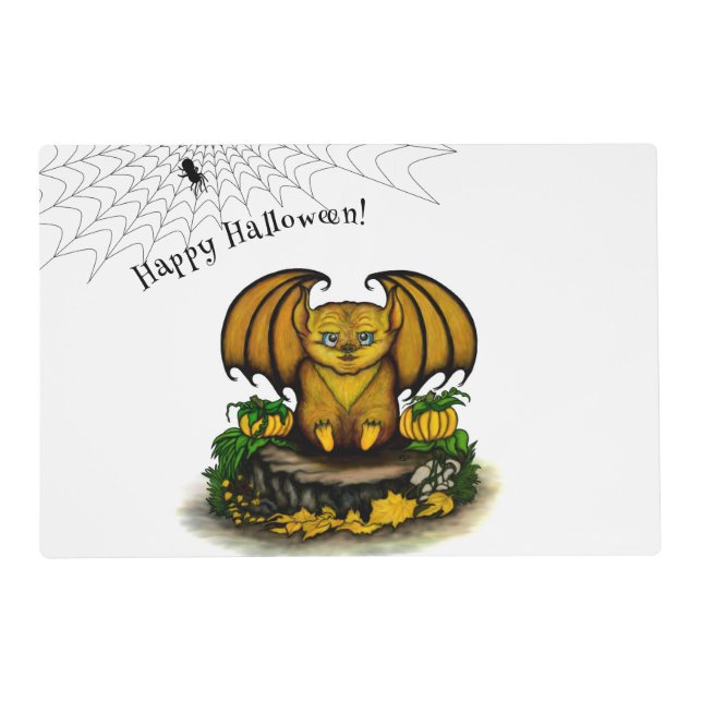 Cute Halloween Bat Placemat (Front)