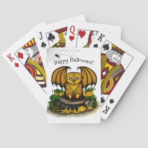  Cute Halloween Bat Poker Cards