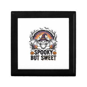 Cute Halloween Bat Vintage Engraving Spooky Shirt Gift Box