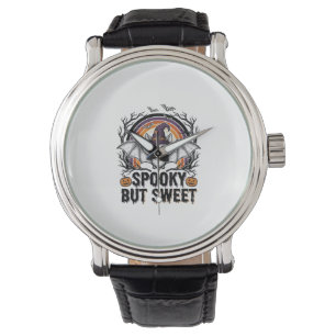 Cute Halloween Bat Vintage Engraving Spooky Shirt Watch