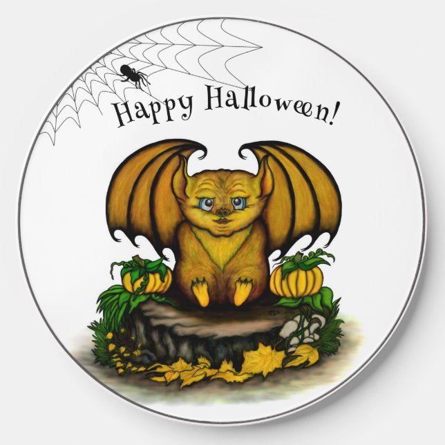 Cute Halloween Bat Wireless Charger (Front)