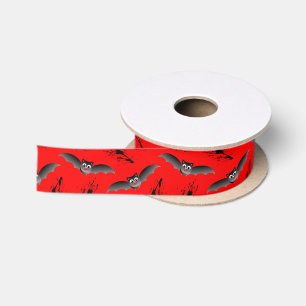 Cute Halloween Bats Satin Ribbon