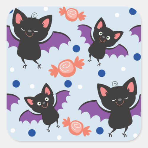 Cute Halloween Bats Stickers