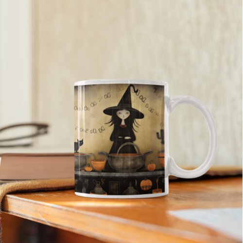 Cute Halloween Black Cat  Witch 14 Mug