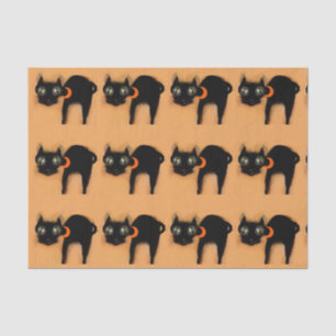 Cute Halloween Black Cats Tissue Paper