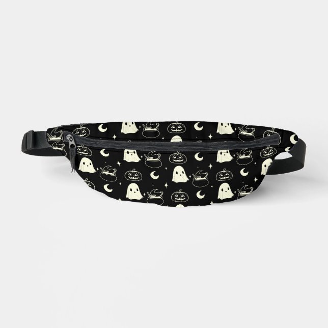 Cute Halloween Boo Ghost Pattern   Fanny Pack (Front)