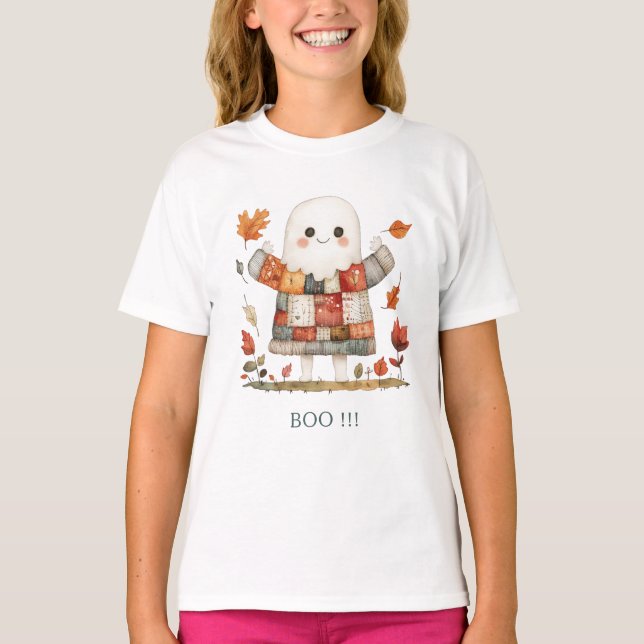 Cute Halloween BOO!!!  T-Shirt (Front)