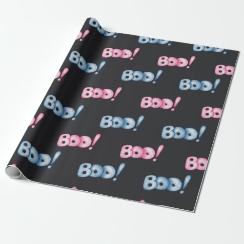 Cute Halloween Boo Wrapping Paper