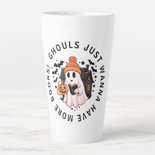 Cute Halloween Book Lovers  Latte Mug