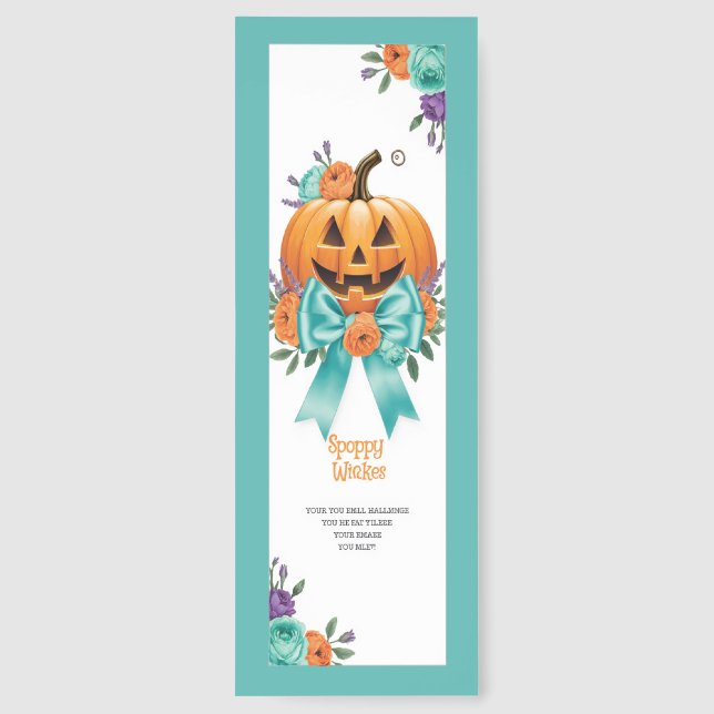 Cute Halloween Bookmarks (Back)