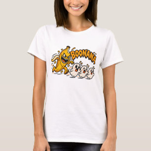 Cute Halloween Boonana Banana Ghosts Funny Spooky  T-Shirt