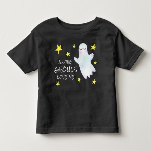 Cute Halloween Boys  All the Ghouls Love Me Toddler T_shirt