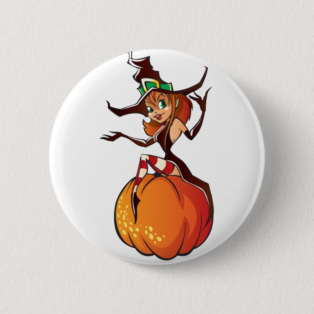 Cute Halloween Button (Front)