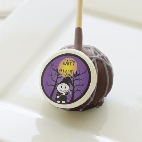 Cute Halloween Cake Pops with Kid In Grim Costume