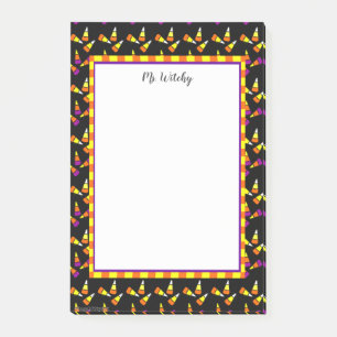Cute Halloween Candy Corn Custom Stickies Post-it Notes