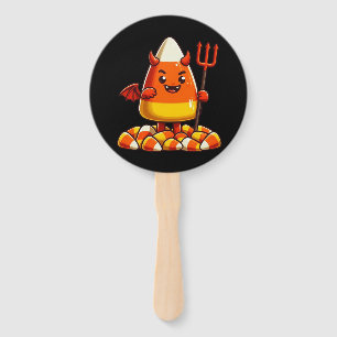 Cute Halloween candy corn monster Hand Fan