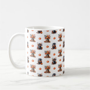 Cute Halloween Candy Jars   Pumpkins Fall Pattern Coffee Mug