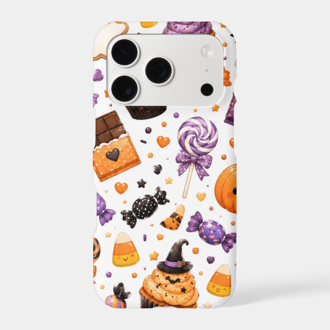 Cute Halloween Candy Pattern iPhone Case (Back)