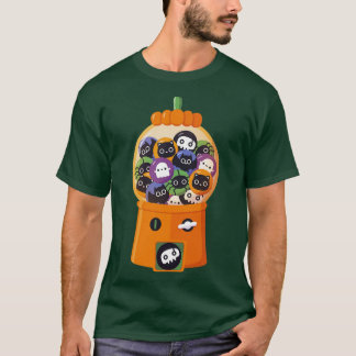 Cute Halloween Candy Pumpkin Dispenser Machine T-Shirt