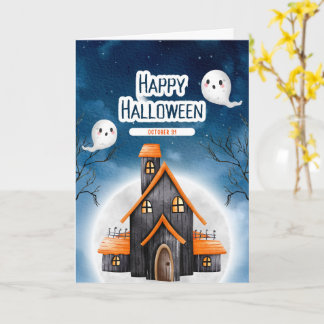 Cute Halloween Cards Ghosts, Pumpkins