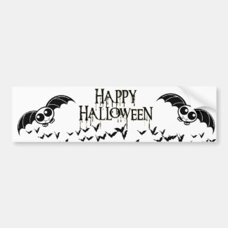 Cute Halloween Cartoon Bat Bumper Sticker