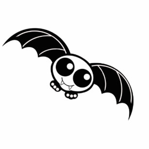 Cute Halloween Cartoon Bat Cutout
