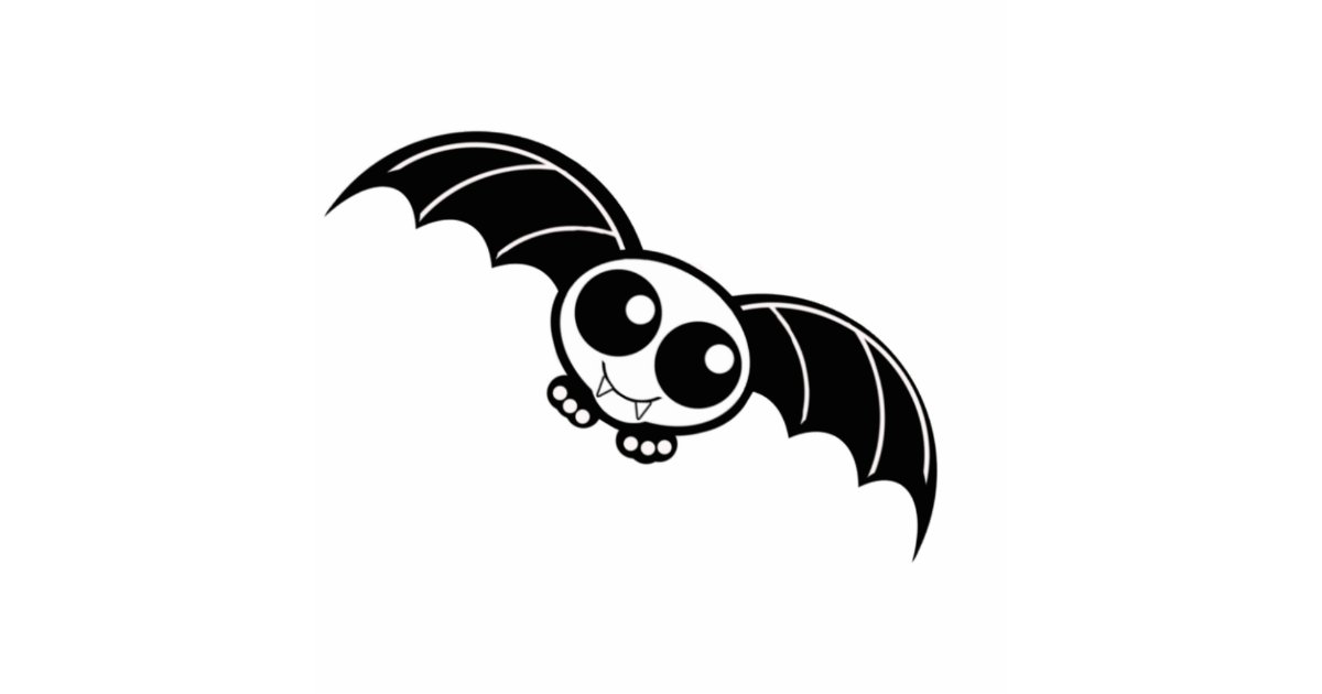 Cute Halloween Cartoon Bat Cutout | Zazzle