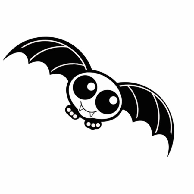 Cute Halloween Cartoon Bat Cutout (Front)