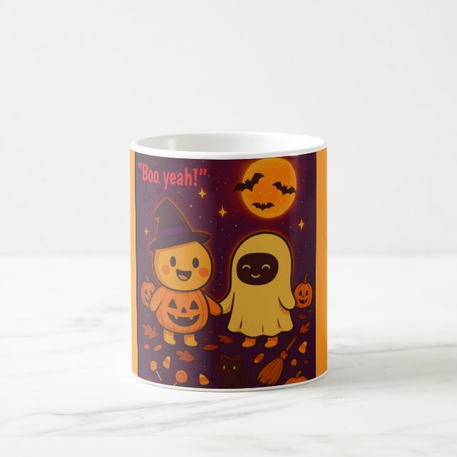 Cute Halloween Cartoon Characters Mug (Center)