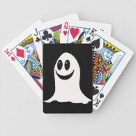 Cute Halloween Cartoon Ghost Bicycle Playing Cards
