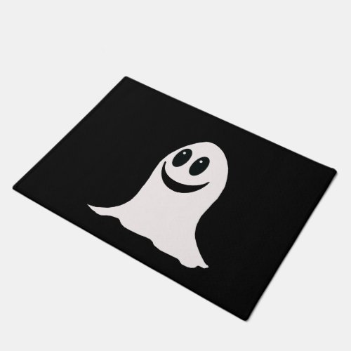 Cute Halloween Cartoon Ghost Doormat